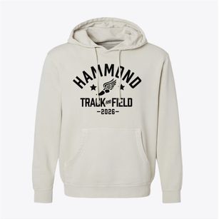Hammond Elementary School Track and Field Pigment-Dyed Hoodie