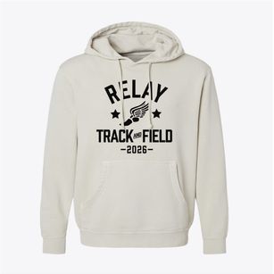 Relay Elementary School Track and Field Pigment-Dyed Hoodie