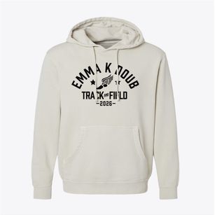 Emma K Doub Elementary School Track and Field Pigment-Dyed Hoodie