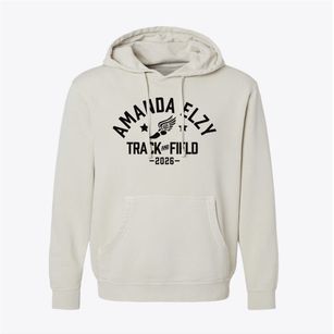 Amanda Elzy High School Track and Field Pigment-Dyed Hoodie