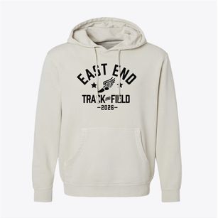 East End Elementary School Track and Field Pigment-Dyed Hoodie