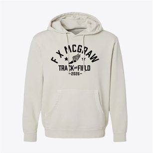 F X Mcgraw Elementary School Track and Field Pigment-Dyed Hoodie