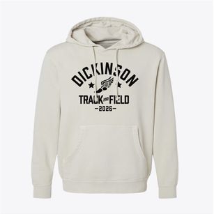 Dickinson Avenue Elementary School Track and Field Pigment-Dyed Hoodie
