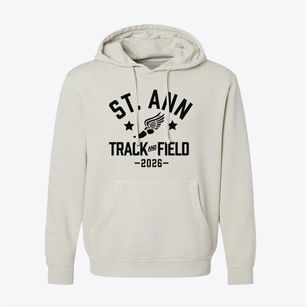 Saint Ann School Track and Field Pigment-Dyed Hoodie