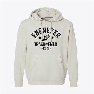 Ebenezer Christian Academy Track and Field Pigment-Dyed Hoodie