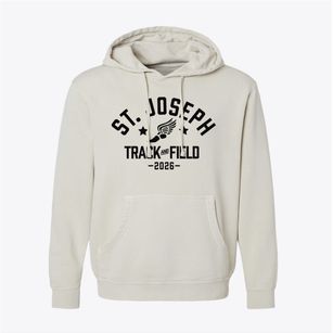 Saint Joseph School Track and Field Pigment-Dyed Hoodie