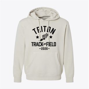 Triton High School Track and Field Pigment-Dyed Hoodie