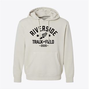 Riverside Christian School Track and Field Pigment-Dyed Hoodie