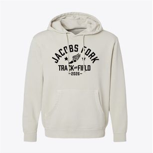 Jacobs Fork Middle School Track and Field Pigment-Dyed Hoodie