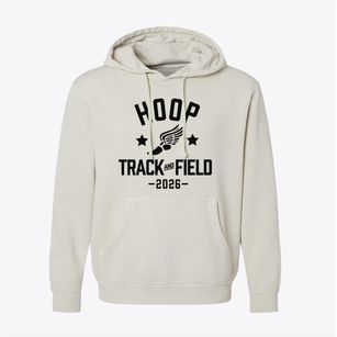 Hoop Elementary School Track and Field Pigment-Dyed Hoodie