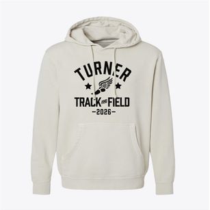 Turner Elementary School Track and Field Pigment-Dyed Hoodie