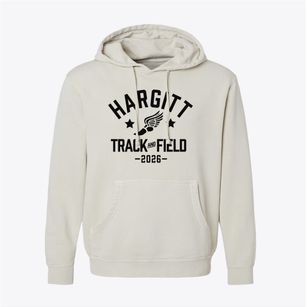 Hargitt Middle School Track and Field Pigment-Dyed Hoodie