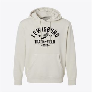 Lewisburg Middle School Track and Field Pigment-Dyed Hoodie