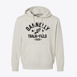 Dannelly Elementary School Track and Field Pigment-Dyed Hoodie