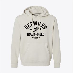 Detwiler Opportunity School Track and Field Pigment-Dyed Hoodie