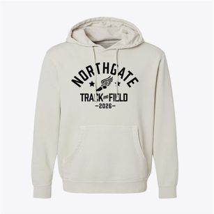 Northgate High School Track and Field Pigment-Dyed Hoodie