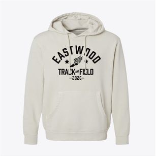 Eastwood Christian School Track and Field Pigment-Dyed Hoodie