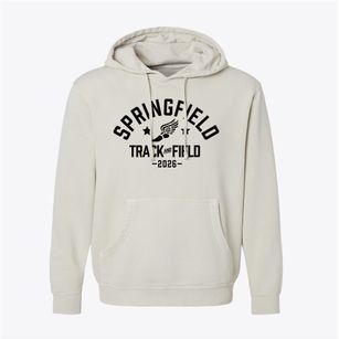 Springfield Elementary School Track and Field Pigment-Dyed Hoodie