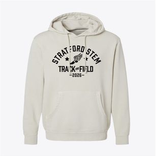Stratford Stem Magnet High School Track and Field Pigment-Dyed Hoodie