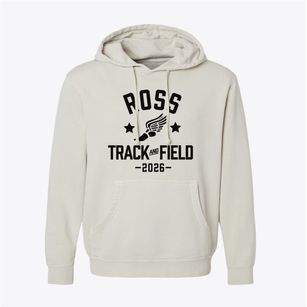 Ross Elementary School Track and Field Pigment-Dyed Hoodie