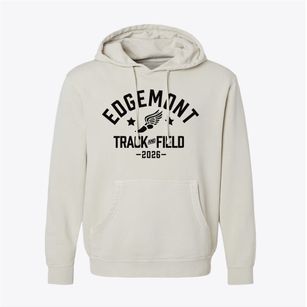 Edgemont Elementary School Track and Field Pigment-Dyed Hoodie