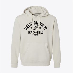 Holston View Elementary School Track and Field Pigment-Dyed Hoodie
