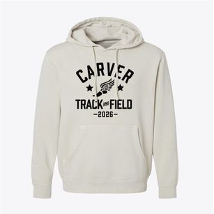 Carver High School Track and Field Pigment-Dyed Hoodie