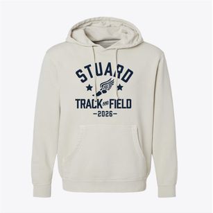 Stuard Elementary Track and Field Pigment-Dyed Hoodie