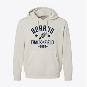 Burrus Elementary School Track and Field Pigment-Dyed Hoodie