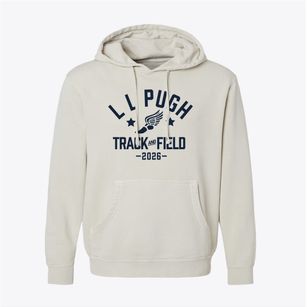 L L Pugh Elementary School Track and Field Pigment-Dyed Hoodie