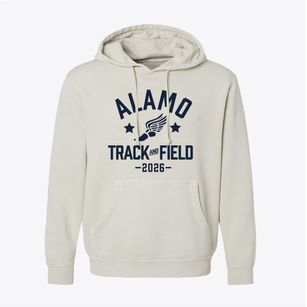 Alamo Elementary School Track and Field Pigment-Dyed Hoodie