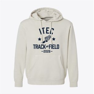 Itec Prep Academy Track and Field Pigment-Dyed Hoodie