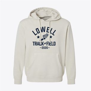 Lowell Elementary School Track and Field Pigment-Dyed Hoodie