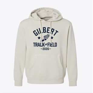 Gilbert Elementary School Track and Field Pigment-Dyed Hoodie