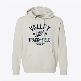 Valley Christian High School Track and Field Pigment-Dyed Hoodie
