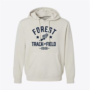 Forest Charter School Track and Field Pigment-Dyed Hoodie