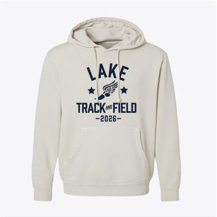 Lake Middle School Track and Field Pigment-Dyed Hoodie
