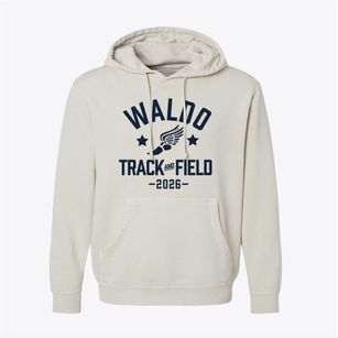 Waldo Community Elementary School Track and Field Pigment-Dyed Hoodie