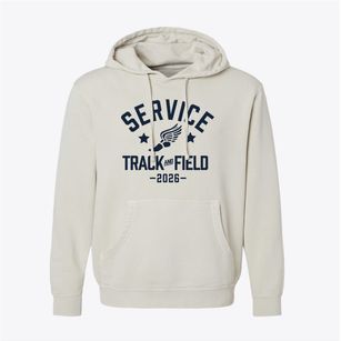 Service High School Track and Field Pigment-Dyed Hoodie