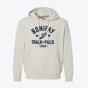 Bonifay Elementary School Track and Field Pigment-Dyed Hoodie