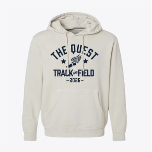 The Quest Center Track and Field Pigment-Dyed Hoodie