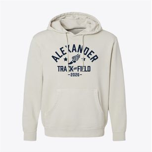 Alexander High School Track and Field Pigment-Dyed Hoodie
