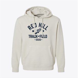 Red Hill Elementary School Track and Field Pigment-Dyed Hoodie