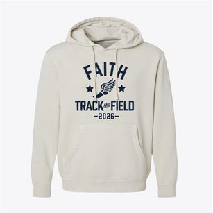 Faith Christian School Track and Field Pigment-Dyed Hoodie