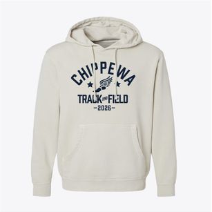 Chippewa Middle School Track and Field Pigment-Dyed Hoodie