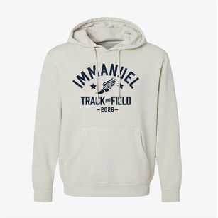 Immanuel Lutheran School Track and Field Pigment-Dyed Hoodie