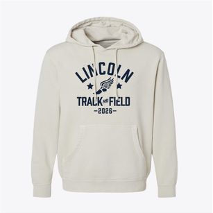 Lincoln Elementary School Track and Field Pigment-Dyed Hoodie