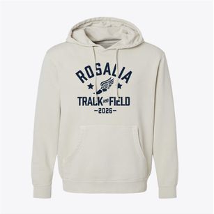 Rosalia Elementary School Track and Field Pigment-Dyed Hoodie
