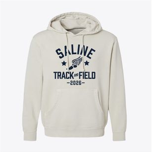 Saline High School Track and Field Pigment-Dyed Hoodie