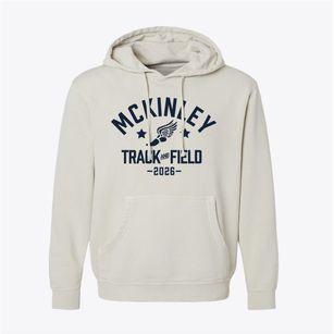 Mckinley High School Track and Field Pigment-Dyed Hoodie